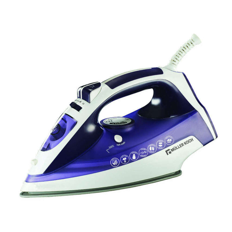 Steam Iron – Ceramic Soleplate – 2400W Ironing Machine Steam Iron – Ceramic Soleplate – 2400W Steam Iron – Ceramic Soleplate – 2400W Muller Koch