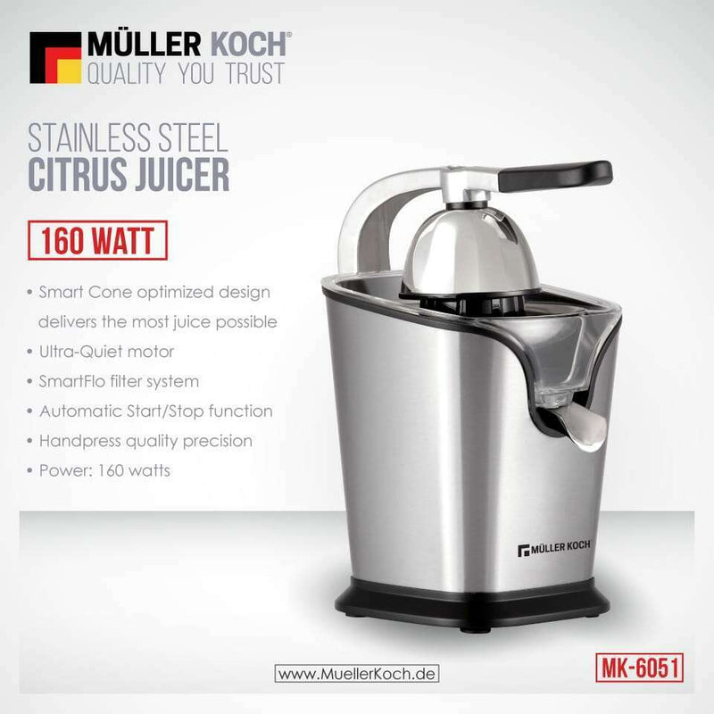 Electric Juicer INOX – 160W Juicers Electric Juicer INOX – 160W Electric Juicer INOX – 160W Muller Koch