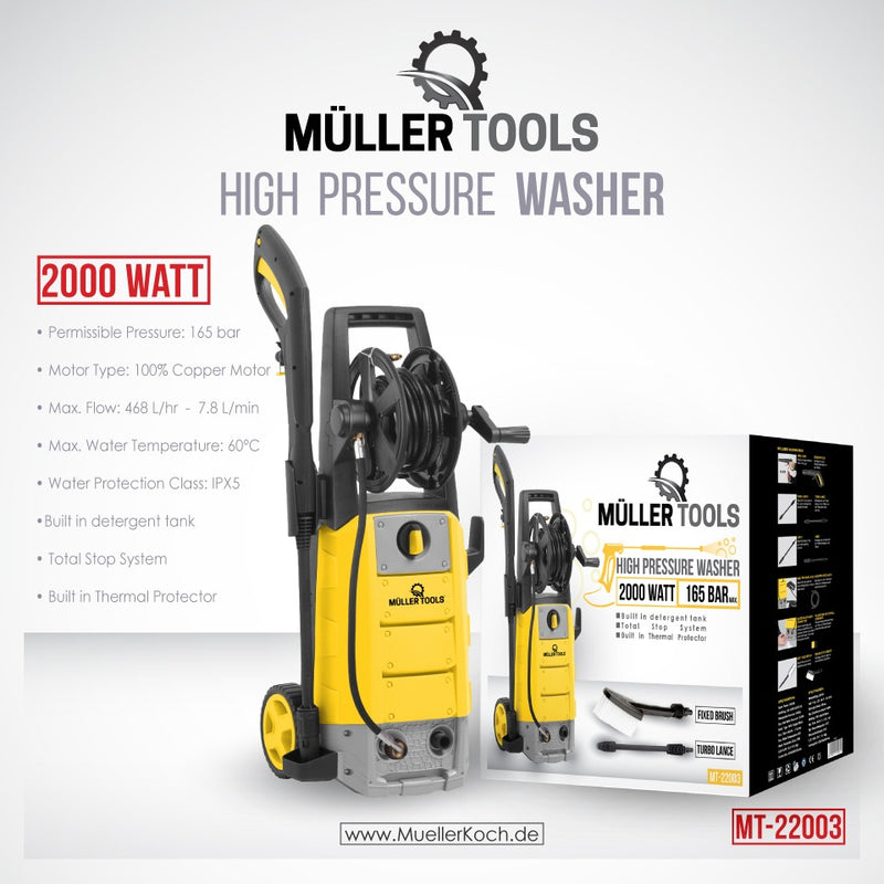 High Pressure Washer – 2000W Pressure Washer High Pressure Washer – 2000W High Pressure Washer – 2000W Muller Koch