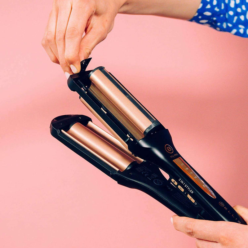 My Pro 2-in-1 Straight and Waves Hair Styler Hair Straighteners My Pro 2-in-1 Straight and Waves Hair Styler My Pro 2-in-1 Straight and Waves Hair Styler Bellissima