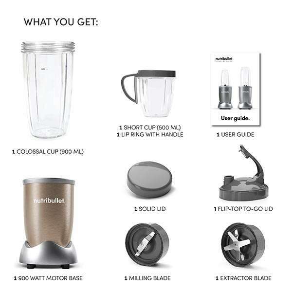 Pro® 900 Blender, 7pc Accessories Blender Pro® 900 Blender, 7pc Accessories Pro® 900 Blender, 7pc Accessories Nutribullet