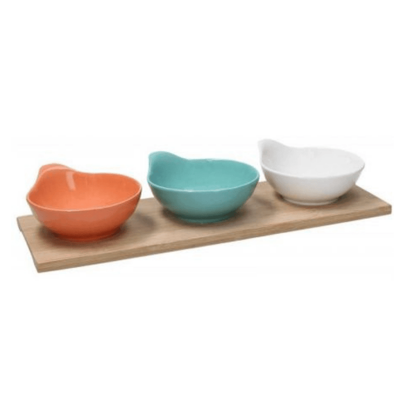 Nairobi Set of 3 Bowls with Tray Bowls Nairobi Set of 3 Bowls with Tray Nairobi Set of 3 Bowls with Tray Tognana