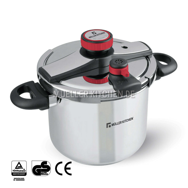 Stainless Steel Pressure Cooker Set – 5L+7L Pressure cooker Stainless Steel Pressure Cooker Set – 5L+7L Stainless Steel Pressure Cooker Set – 5L+7L Muller Koch