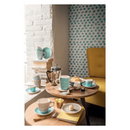 The German Outlet, Tognana, Pack of 6 Stoneware Coffee Cups with Saucer