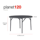 New Zown Planet120 Foldable Round Table Tables New Zown Planet120 Foldable Round Table New Zown Planet120 Foldable Round Table newzone