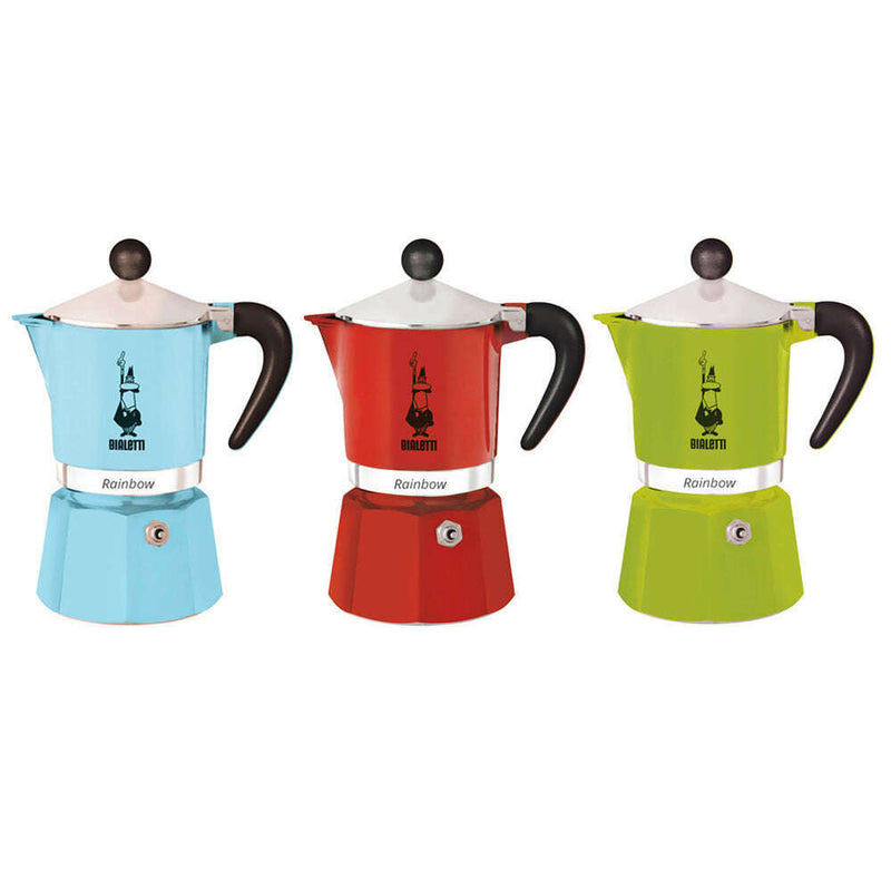 Rainbow Collection, Aluminum Espresso Maker coffee maker Rainbow Collection, Aluminum Espresso Maker Rainbow Collection, Aluminum Espresso Maker Bialetti