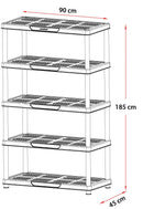Duramax Plastic Shelving Rack Black Storage & Organization Duramax Plastic Shelving Rack Black Duramax Plastic Shelving Rack Black The German Outlet