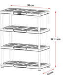 Duramax Plastic Shelving Rack Black Storage & Organization Duramax Plastic Shelving Rack Black Duramax Plastic Shelving Rack Black The German Outlet