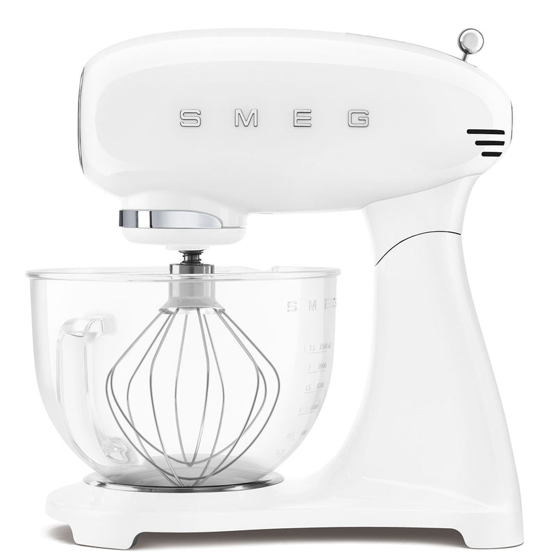 50's Style Aesthetic - Stand Mixer Full White With Glass Bowl Stand Mixer 50's Style Aesthetic - Stand Mixer Full White With Glass Bowl 50's Style Aesthetic - Stand Mixer Full White With Glass Bowl Smeg