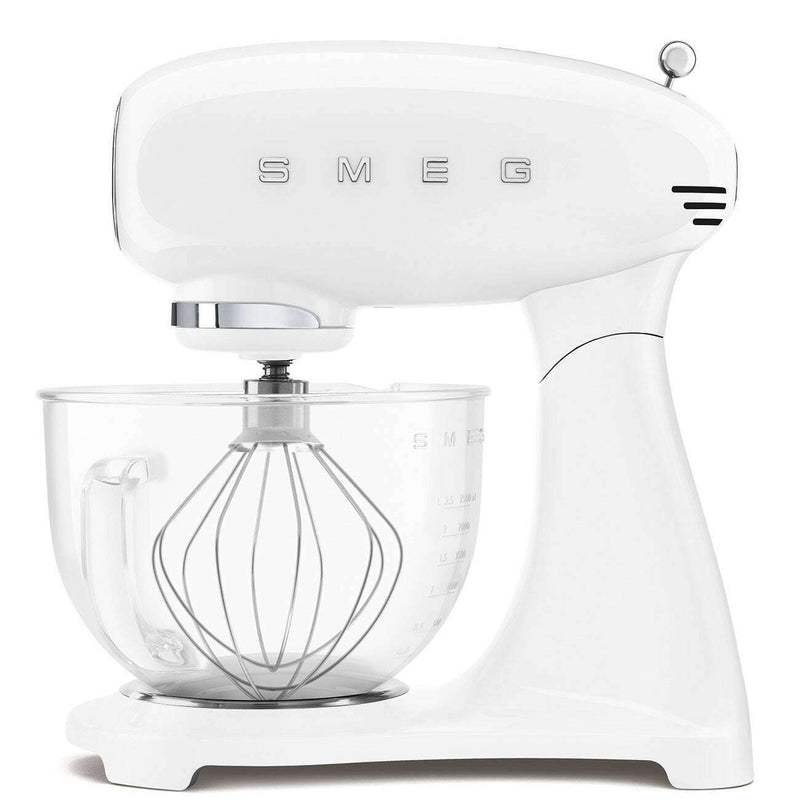 50's Style Aesthetic - Stand Mixer Full White With Glass Bowl Stand Mixer 50's Style Aesthetic - Stand Mixer Full White With Glass Bowl 50's Style Aesthetic - Stand Mixer Full White With Glass Bowl Smeg