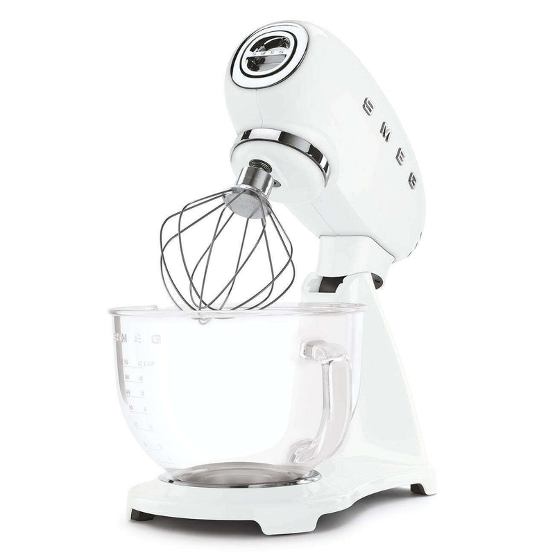 50's Style Aesthetic - Stand Mixer Full White With Glass Bowl Stand Mixer 50's Style Aesthetic - Stand Mixer Full White With Glass Bowl 50's Style Aesthetic - Stand Mixer Full White With Glass Bowl Smeg