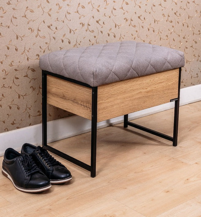 Metal Wooden Box Puff Bench Seat + Shoe Rack Shoe Cabinet STIPA Home decor Metal Wooden Box Puff Bench Seat + Shoe Rack Shoe Cabinet STIPA Metal Wooden Box Puff Bench Seat + Shoe Rack Shoe Cabinet STIPA KC