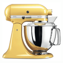 The German Outlet, KitchenAid, 4.8L Artisan Stand Mixer, Majestic Yellow + Pouring Shield & Extra Bowl