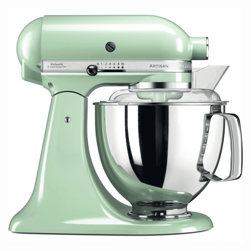 4.8L Artisan Stand Mixer Pistachio + Pouring Shield & Extra Bowl KitchenAid 4.8L Artisan Stand Mixer Pistachio + Pouring Shield & Extra Bowl 4.8L Artisan Stand Mixer Pistachio + Pouring Shield & Extra Bowl KitchenAid