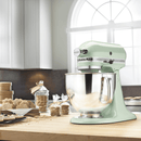 The German Outlet, KitchenAid, 4.8L Artisan Stand Mixer Pistachio + Pouring Shield & Extra Bowl