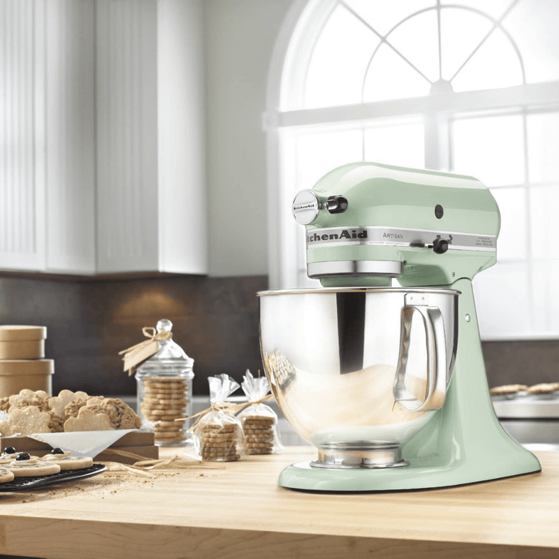 4.8L Artisan Stand Mixer Pistachio + Pouring Shield & Extra Bowl KitchenAid 4.8L Artisan Stand Mixer Pistachio + Pouring Shield & Extra Bowl 4.8L Artisan Stand Mixer Pistachio + Pouring Shield & Extra Bowl KitchenAid