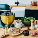 The German Outlet, KitchenAid, 4.8 L Titl-head Stand Mixer - Gold Bowl