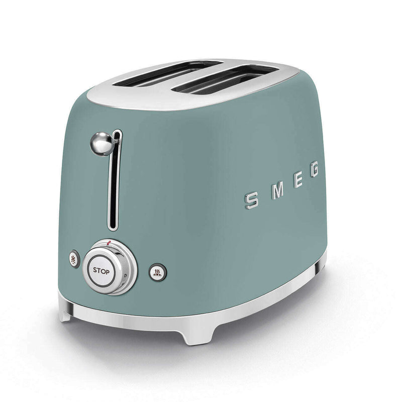 Toaster 2 slice, Emerald Green Matt Toasters Toaster 2 slice, Emerald Green Matt Toaster 2 slice, Emerald Green Matt Smeg