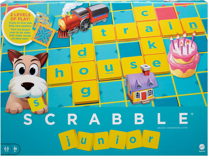 Scrabble Junior, Kids Crossword Board Game, English Board Games Scrabble Junior, Kids Crossword Board Game, English Scrabble Junior, Kids Crossword Board Game, English Mattel