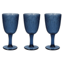 The German Outlet, Tognana, Set of 3 Goblets - Blue