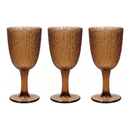 The German Outlet, Tognana, Set Of 3 Goblets - Ambra