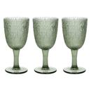 The German Outlet, Tognana, Set Of 3 Goblets - Green