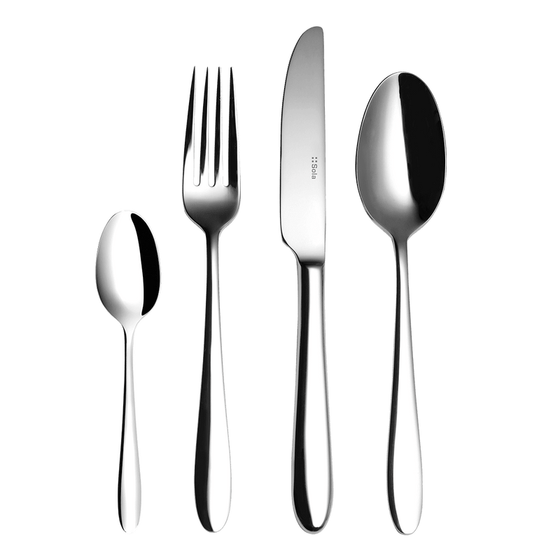 TURIN Cutlery Stainless Steel Mirror Cutlery Set TURIN Cutlery Stainless Steel Mirror TURIN Cutlery Stainless Steel Mirror The Chefs Warehouse By MG