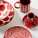 Set of 4 Mugs -  Stoneware Red Dots Mugs Set of 4 Mugs -  Stoneware Red Dots Set of 4 Mugs -  Stoneware Red Dots United Colors of Benetton