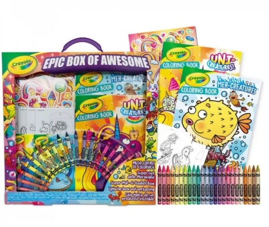 Epic Box Of Awesome With Lots of Art & Craft Accessories Art & Crafts Epic Box Of Awesome With Lots of Art & Craft Accessories Epic Box Of Awesome With Lots of Art & Craft Accessories Crayola