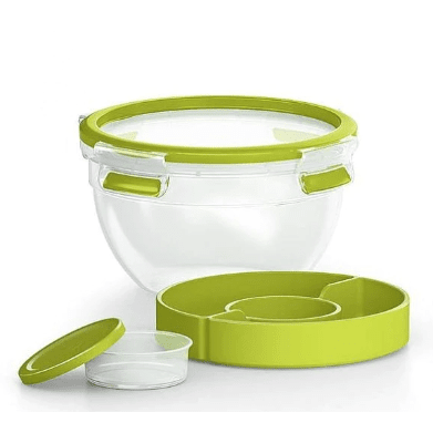 MASTERSEAL TO GO Salad Bowl Round 1.0L Food containers MASTERSEAL TO GO Salad Bowl Round 1.0L MASTERSEAL TO GO Salad Bowl Round 1.0L Tefal