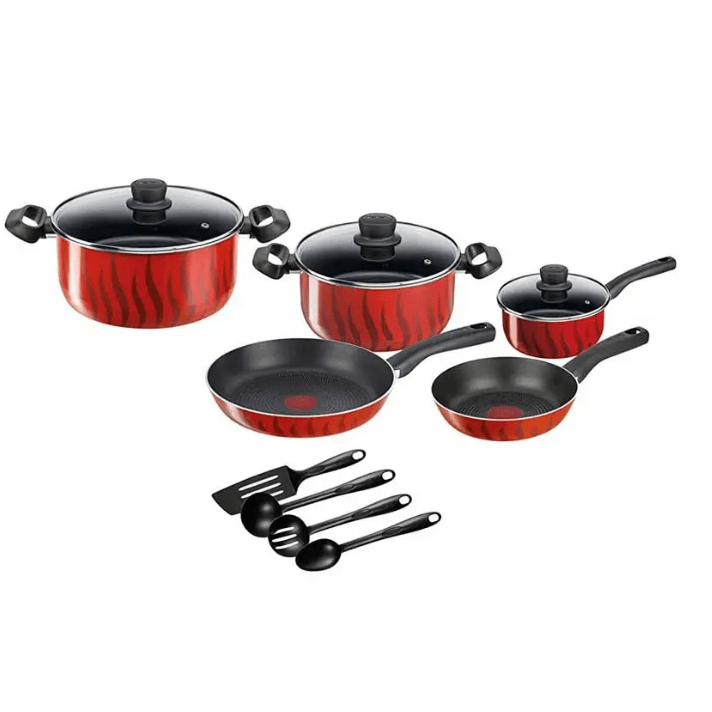 New Tempo Flame Set 12 Pieces Cooking set New Tempo Flame Set 12 Pieces New Tempo Flame Set 12 Pieces Tefal