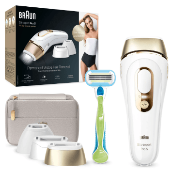 Silk Expert Pro 5 IPL With Wide Head, Precision Head, Venus Razor & Soft Pouch Laser & IPL Hair Removal Devices Silk Expert Pro 5 IPL With Wide Head, Precision Head, Venus Razor & Soft Pouch Silk Expert Pro 5 IPL With Wide Head, Precision Head, Venus Razor & Soft Pouch Braun