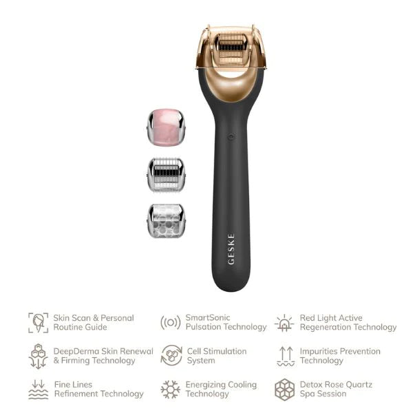 SmartAppGuided™ MicroNeedle Face Roller | 9 in 1 Skin Cleansing Brushes & Systems SmartAppGuided™ MicroNeedle Face Roller | 9 in 1 SmartAppGuided™ MicroNeedle Face Roller | 9 in 1 Geske