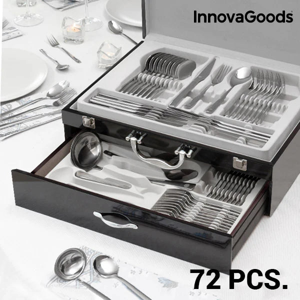 Cook D'Lux Stainless Steel Cutlery Set (72 Pieces) Cutlery Set Cook D'Lux Stainless Steel Cutlery Set (72 Pieces) Cook D'Lux Stainless Steel Cutlery Set (72 Pieces) InnovaGoods