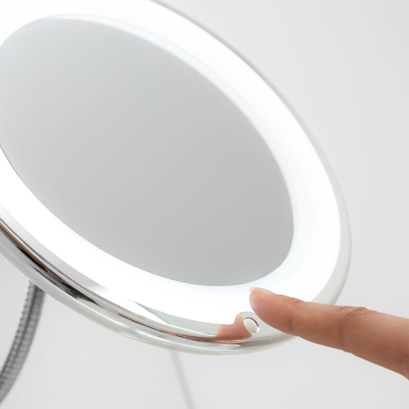 LED Magnifying Mirror With Flexible Arm and Suction Pad Face Mirrors LED Magnifying Mirror With Flexible Arm and Suction Pad LED Magnifying Mirror With Flexible Arm and Suction Pad InnovaGoods