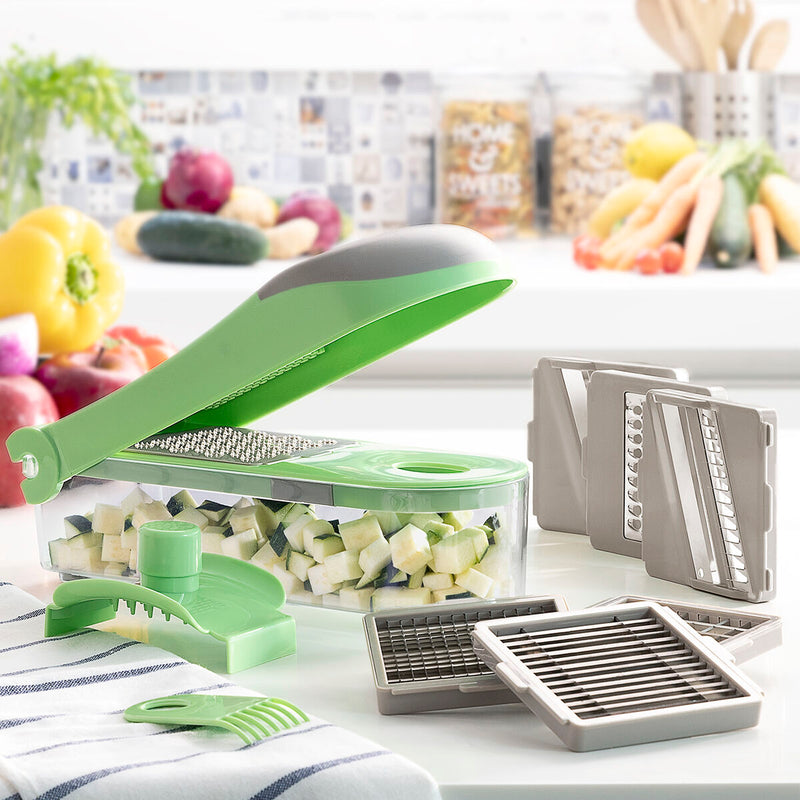 7 in 1 vegetable cutter, grater and mandolin with Slicer 7 in 1 vegetable cutter, grater and mandolin with 7 in 1 vegetable cutter, grater and mandolin with InnovaGoods