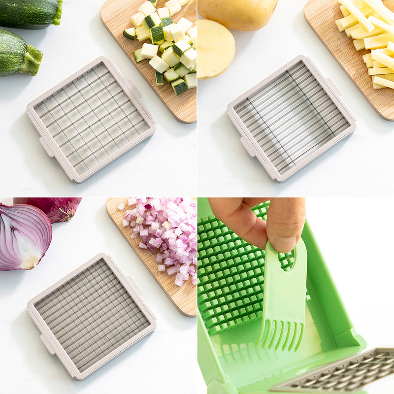 7 in 1 vegetable cutter, grater and mandolin with Slicer 7 in 1 vegetable cutter, grater and mandolin with 7 in 1 vegetable cutter, grater and mandolin with InnovaGoods