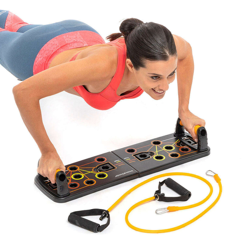 Push-Up Board with Resistance Bands and Exercise Guide sport equipment Push-Up Board with Resistance Bands and Exercise Guide Push-Up Board with Resistance Bands and Exercise Guide InnovaGoods