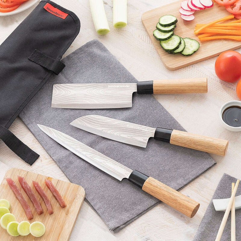 Set of Kitchen Tools with Professional Carry Case Damas·Q knives set Set of Kitchen Tools with Professional Carry Case Damas·Q Set of Kitchen Tools with Professional Carry Case Damas·Q InnovaGoods