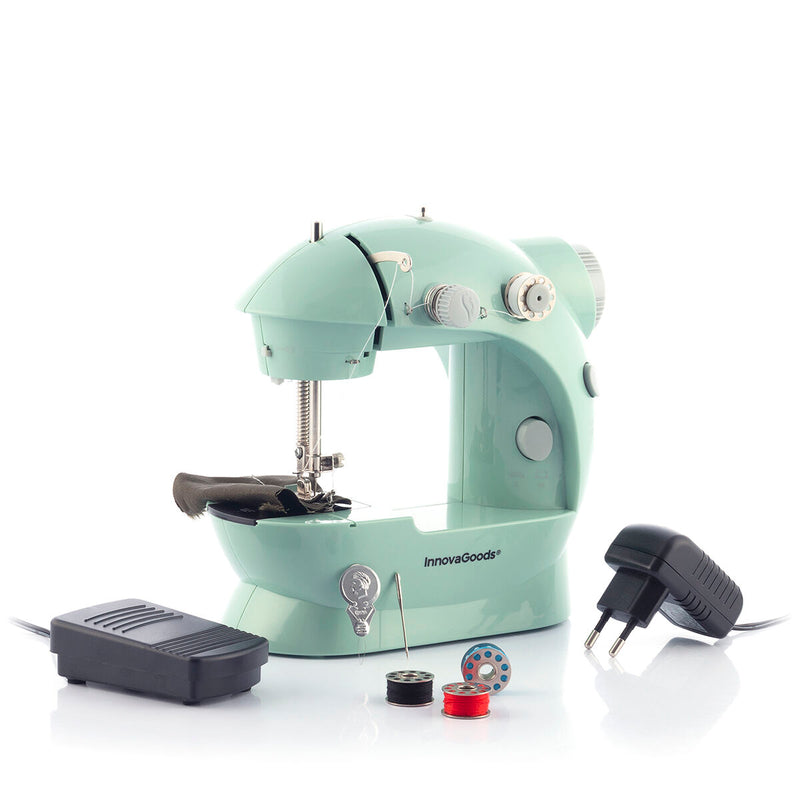 Mini Portable Sewing Machine with LED, Thread Cutter and Accessories Sewing Machine Mini Portable Sewing Machine with LED, Thread Cutter and Accessories Mini Portable Sewing Machine with LED, Thread Cutter and Accessories InnovaGoods