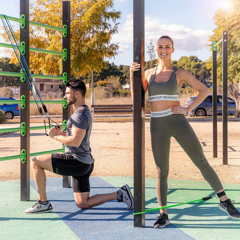 Set of Resistance Bands with Accessories and Exercise Guide sport equipment Set of Resistance Bands with Accessories and Exercise Guide Set of Resistance Bands with Accessories and Exercise Guide InnovaGoods