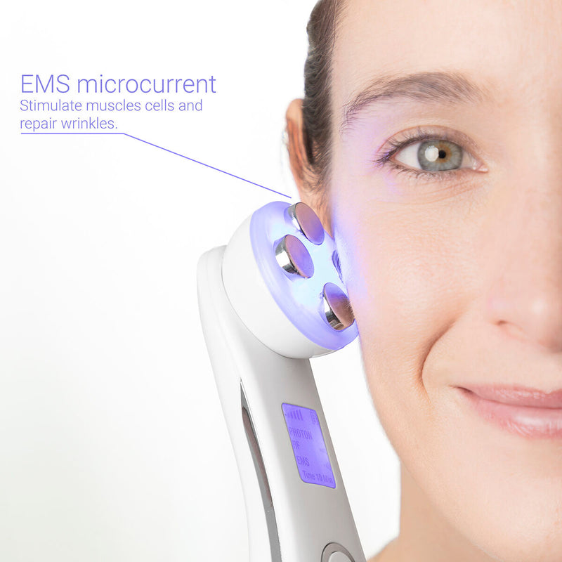 Facial Massager with Radiofrequency, Phototherapy and Electrostimulation Wace facial brush Facial Massager with Radiofrequency, Phototherapy and Electrostimulation Wace Facial Massager with Radiofrequency, Phototherapy and Electrostimulation Wace InnovaGoods