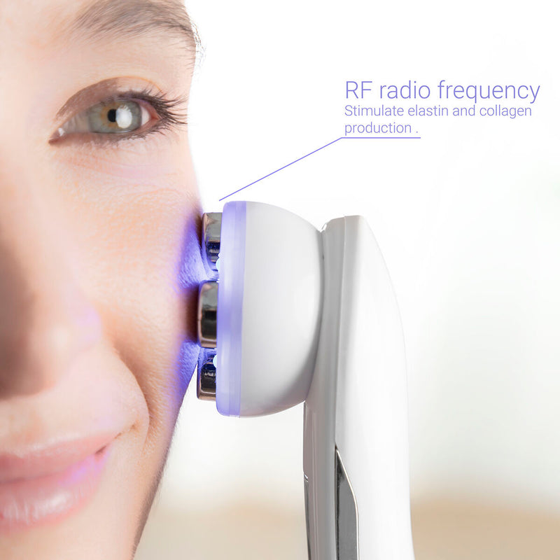 Facial Massager with Radiofrequency, Phototherapy and Electrostimulation Wace facial brush Facial Massager with Radiofrequency, Phototherapy and Electrostimulation Wace Facial Massager with Radiofrequency, Phototherapy and Electrostimulation Wace InnovaGoods