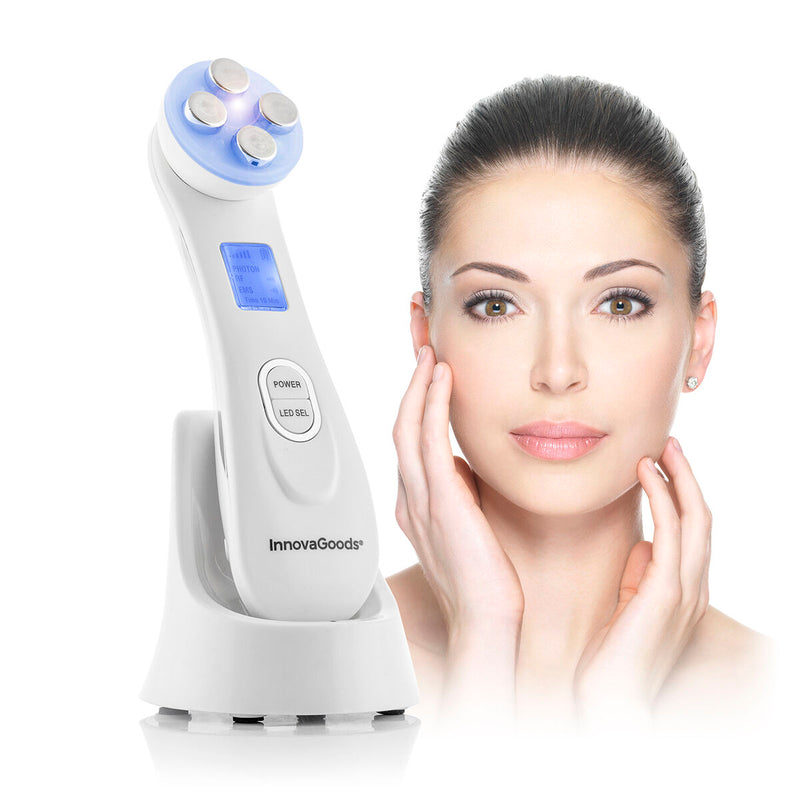 Facial Massager with Radiofrequency, Phototherapy and Electrostimulation Wace facial brush Facial Massager with Radiofrequency, Phototherapy and Electrostimulation Wace Facial Massager with Radiofrequency, Phototherapy and Electrostimulation Wace InnovaGoods