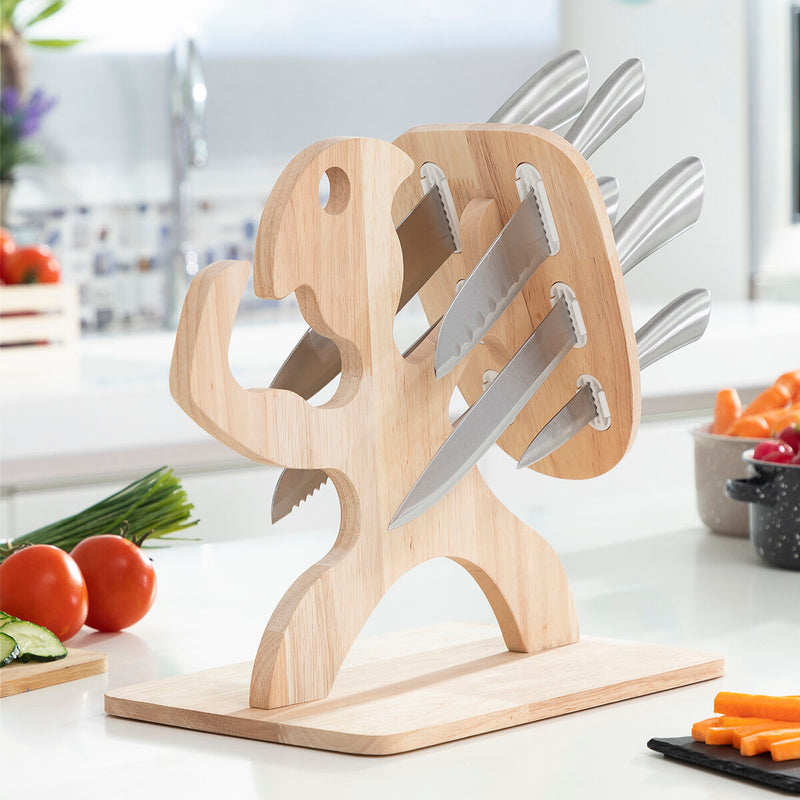 Set of Kitchen Tools,  Wooden Base Spartan 7 Pieces  Set of Kitchen Tools,  Wooden Base Spartan 7 Pieces Set of Kitchen Tools,  Wooden Base Spartan 7 Pieces InnovaGoods