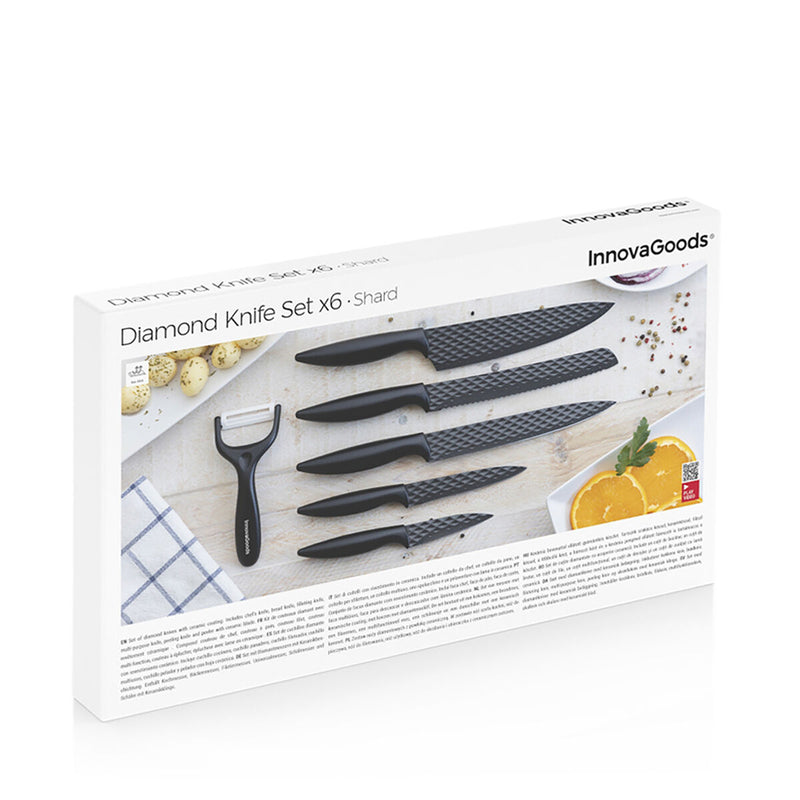 Diamond Kitchen Set Shard, 6 Pieces Kitchen Knives Diamond Kitchen Set Shard, 6 Pieces Diamond Kitchen Set Shard, 6 Pieces InnovaGoods