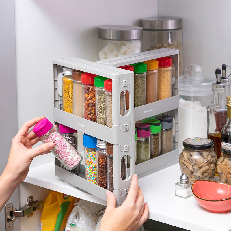 Sliding and Pivoting Spice Organiser spice rack Sliding and Pivoting Spice Organiser Sliding and Pivoting Spice Organiser InnovaGoods