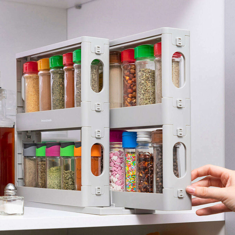 Sliding and Pivoting Spice Organiser spice rack Sliding and Pivoting Spice Organiser Sliding and Pivoting Spice Organiser InnovaGoods