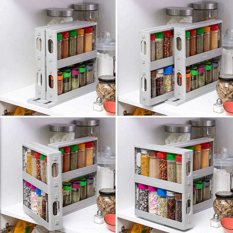 Sliding and Pivoting Spice Organiser spice rack Sliding and Pivoting Spice Organiser Sliding and Pivoting Spice Organiser InnovaGoods