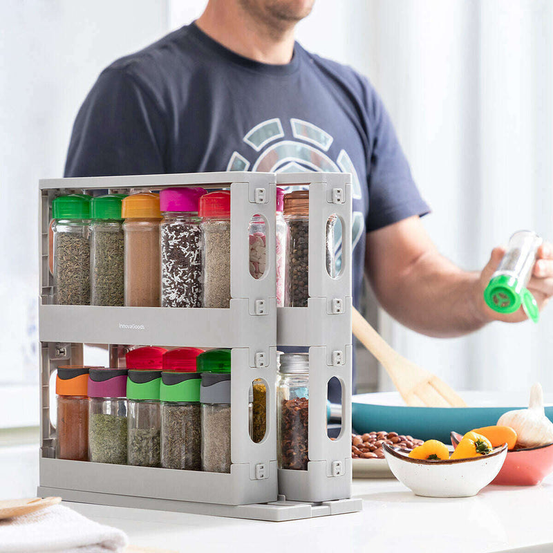 Sliding and Pivoting Spice Organiser spice rack Sliding and Pivoting Spice Organiser Sliding and Pivoting Spice Organiser InnovaGoods